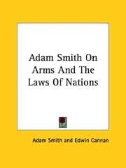 Tapa de Adam Smith on Arms and the Laws of Nations