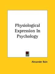 Tapa de Physiological Expression in Psychology