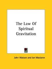 Tapa de The law of spiritual gravitation