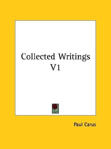Tapa de Collected Writings V1