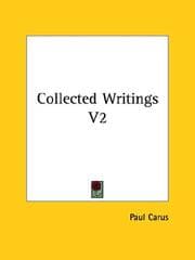 Tapa de Collected Writings V2