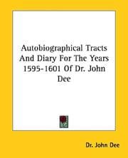 Tapa de Autobiographical Tracts and Diary for the Years 1595-1601 of Dr. John Dee