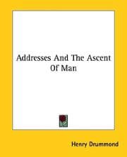 Tapa de Addresses And The Ascent Of Man