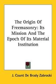Tapa de The Origin Of Freemasonry