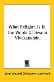 Tapa de What Religion Is in the Words of Swami Vivekananda