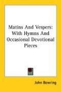 Tapa de Matins And Vespers