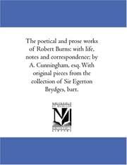 Tapa de The poetical and prose works of Robert Burns