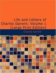 Tapa de Life and Letters of Charles Darwin; Volume 1