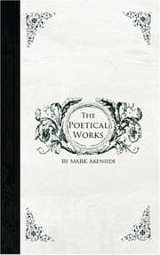 Tapa de Poetical Works of Akenside