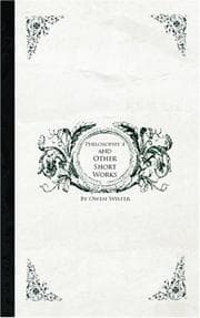 Tapa de Philosophy 4 and Other Short works