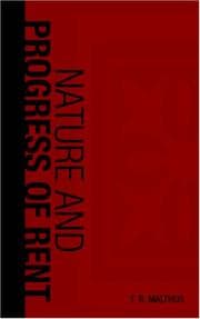 Tapa de Nature and Progress of Rent