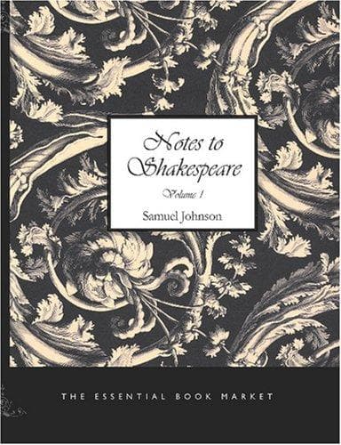 Tapa de Notes to Shakespeare