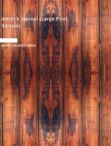 Tapa de Amiel\'s Journal (Large Print Edition)