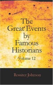 Tapa de The Great Events by Famous Historians, Volume 12