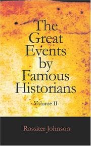 Tapa de The Great Events by Famous Historians, Volume II