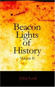 Tapa de Beacon Lights of History, Volume II
