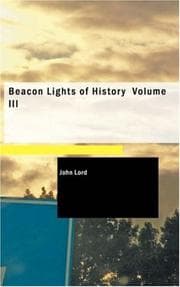 Tapa de Beacon Lights of History, Volume III