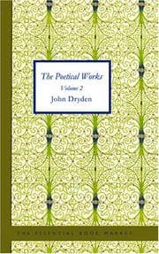 Tapa de The Poetical Works of John Dryden Volume 2