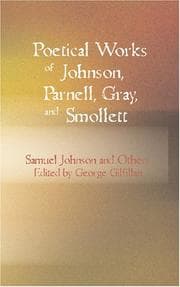 Tapa de Poetical Works of Johnson, Parnell, Gray, and Smollett
