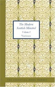Tapa de The Modern Scottish Minstrel, Volume I