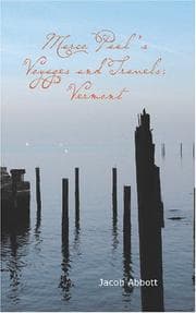 Tapa de Marco Paul\'s Voyages and Travels; Vermont