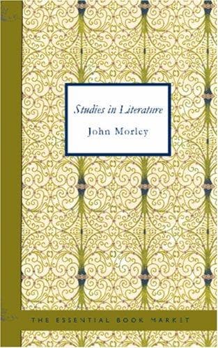 Tapa de Studies in Literature