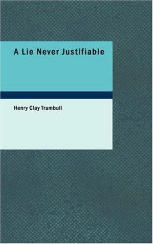 Tapa de A Lie Never Justifiable