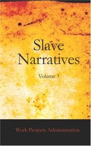 Tapa de Slave Narratives, Volume 3