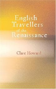 Tapa de English Travellers of the Renaissance