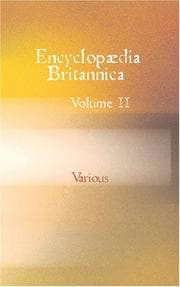 Tapa de Encyclopaedia Britannica, Volume II
