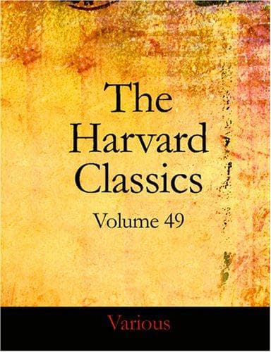 Tapa de The Harvard Classics Volume 49