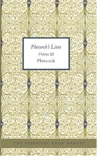 Tapa de Plutarch\'s Lives Volume III