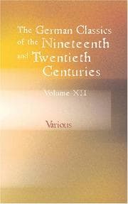 Tapa de The German Classics of the Nineteenth and Twentieth Centuries - Volume 12