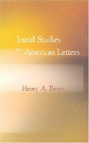 Tapa de Initial Studies in American Letters