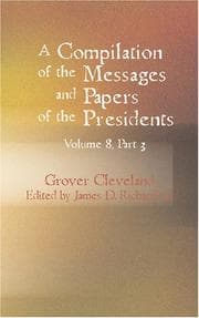 Tapa de A Compilation of the Messages and Papers of the Presidents Volume 8 Part 3