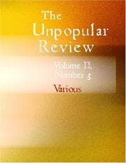 Tapa de The Unpopular Review
