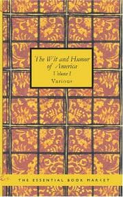 Tapa de The Wit and Humor of America Volume I