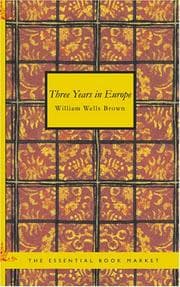 Tapa de Three Years in Europe