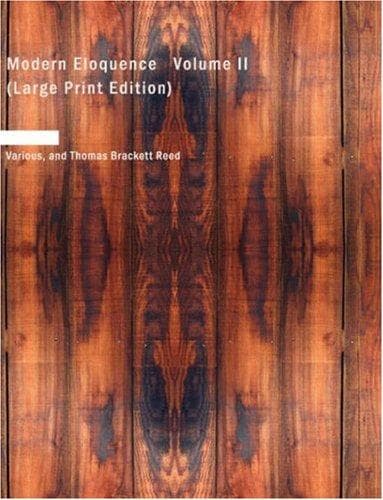 Tapa de Modern Eloquence Volume II (Large Print Edition)