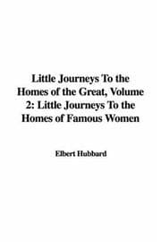 Tapa de Little Journeys to the Homes of the Great