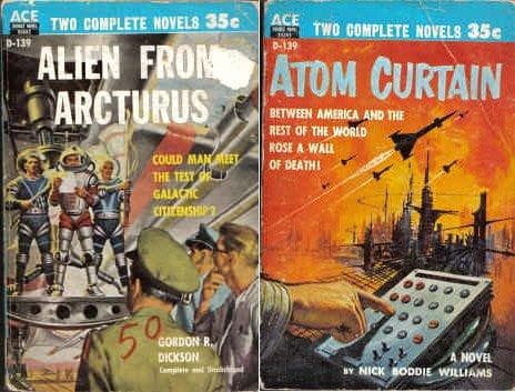 Tapa de Alien From Arcturus / The Atom Curtain (Classic Ace Double, D-139)