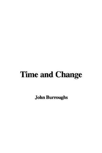 Tapa de Time And Change