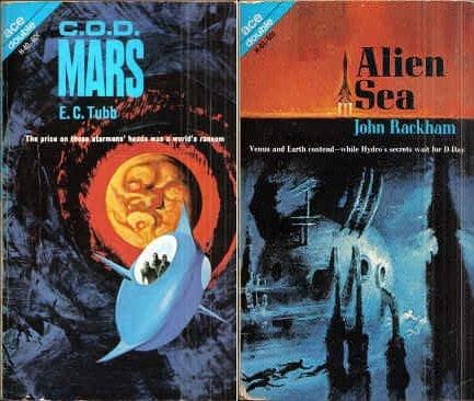 Tapa de C.O.D. Mars / Alien Sea (Ace Double, H-40)