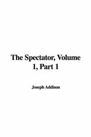 Tapa de The Spectator, Volume 1, Part 1