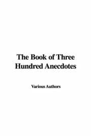 Tapa de The Book of Three Hundred Anecdotes