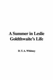 Tapa de A Summer in Leslie Goldthwaite's Life