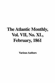 Tapa de The Atlantic Monthly, Vol. VII, No. XL, February, 1861