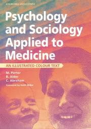 Tapa de Psychology and sociology applied to medicine