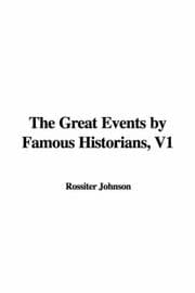 Tapa de The Great Events by Famous Historians, V1