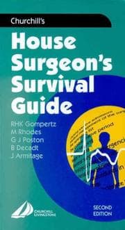 Tapa de Churchill's House Surgeon's Survival Guide